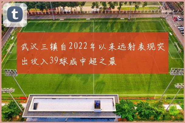 武汉三镇自2022年以来远射表现突出攻入39球成中超之最